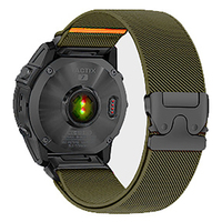 Tali Jam Tangan Nilon Alpine Elastis 26mm 22mm Lepas Cepat untuk Garmin Vivoactive 6 Forerunner 970 Fenix 8/7/E/7X/7S