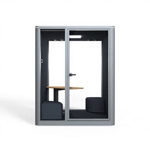 Cabine d'enregistrement insonorisée multifonctionnelle durable UNIBOOTH en aluminium, studio, bureau à domicile, hôtel, pods <span class=keywords><strong>de</strong></span> travail, design moderne, mobile - Product Image 1