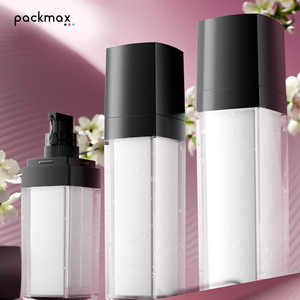 Clear Acrylic Square <b>Pump</b> Cream <b>Bottle</b> 30-100ml – Refillable Lotion & Face Cream <b>Dispenser</b> - Product Image 5