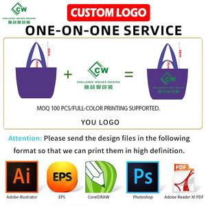 Sac de shopping en PP tissé à double poignée personnalisé avec LOGO Sac fourre-tout en PP tissé durable et réutilisable avec deux poignées - Product Image 2