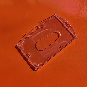 Wholesale manufacturer of plastic hard card sleeves, transparent horizontal and vertical dual-use <b>ID</b> card protectors with - Product Image 4