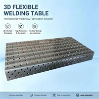 Table de travail de fabrication de grande taille D16 1200*2400, table de soudage 3D complète avec accessoires de positionnement assortis