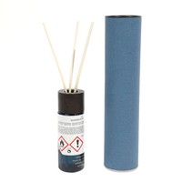 Meilleur prix bouteille et boîte en verre de diffuseur de roseau vide de luxe avec étiquette personnalisée bouteille diffuseur de roseau en verre avec bâton et boîte pour cadeau