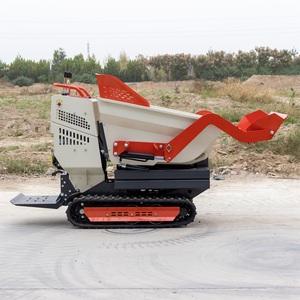 Produits les plus vendus : Mini-dumper chenillé à levage élevé Ht500y-4, capacité de charge 500 kg, hauteur de levage 1020 mm, moteur à essence - Product Image 1