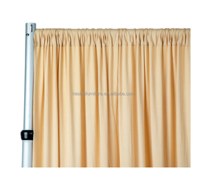 Tenda Drappeggiata Lussuosa Hesino in Spandex Elasticizzato a 4 Vie Oro/Bianco/Argento/Nero ad Alta Ombreggiatura (70%-90%) per Eventi Nuziali - Product Image 1