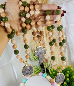 Collana di Lusso di Alta Qualità per Donna e Uomo, Placcata in Oro 18k, Design Trendy con Ciondoli Sacri, Collana Cristiana - Product Image 5