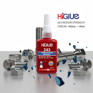 Higlue 242 243 50ml Pegamento Anaeróbico <span class=keywords><strong>de</strong></span> Fuerza Media para Tornillos, Pernos y Tuercas, Venta al por Mayor <span class=keywords><strong>de</strong></span> Fábrica, ThreadLocker Azul - Product Image 2