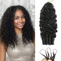 Extensions de cheveux humains vierges de haute qualité, super double drawn, bouclées, pour tressage au crochet, qualité supérieure premium