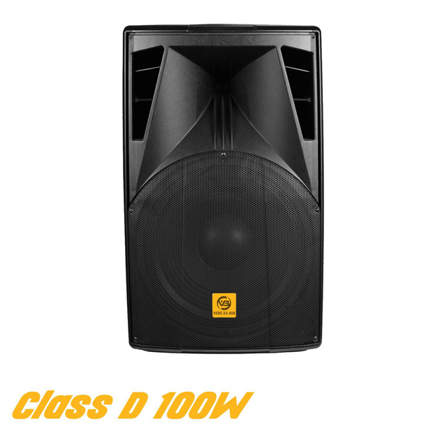 TOP Sale DJ Speaker Box 15 Inch Full Range 2-Way 100W High-end Club Speaker with Radio Function Professional Audio