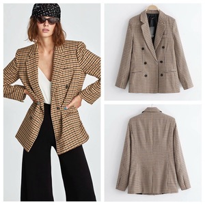 Großhandel Winter Doppelreihige <span class=keywords><strong>Blazer</strong></span> Mäntel Damen Jacken Anzüge Büro Formell - Product Image 2