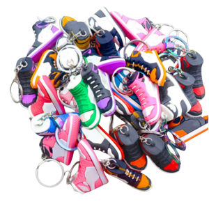 Женские кроссовки, мужские ковбои, 3D llaveros CHAVEIRO, Роскошные туфли для папы, высокий каблук, женские высокие детские кроссовки, брелок для ключей - Product Image 1