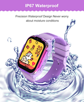 Reloj inteligente para niños de 700mAh 4G con videollamada para niños con GPS resistente al agua IP67 SOS Historial de llamadas Soporte de ruta Compatible con tarjeta SIM IOS
