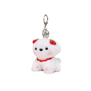 Novedad al por mayor: Bolsa de accesorios de juguetes de peluche, lindo perro de peluche, regalo promocional, mini peluche suave de acero inoxidable - Product Image 1
