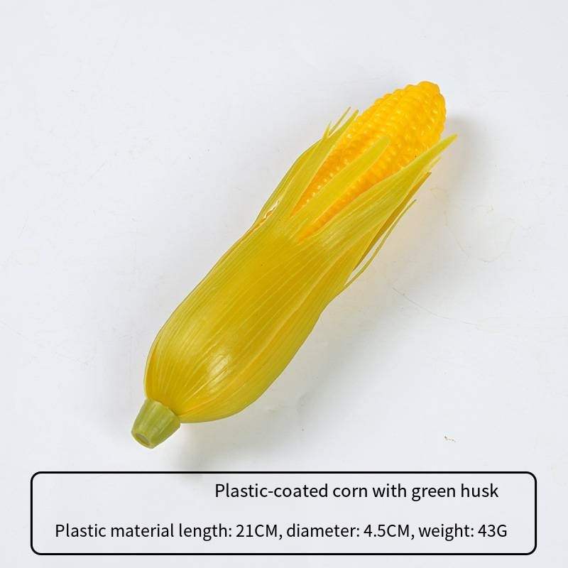 Plastic green husk corn