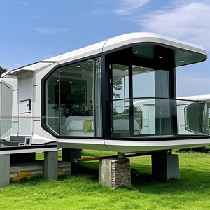 20ft 40ft Space Capsule Home Casa prefabricada Energía verde Off Grid Mini Home Mobile Modular Office <span class=keywords><strong>Hotel</strong></span> - Product Image 2