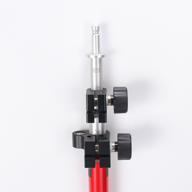 Factory Wholesale Total Station Survey Accessories Telescopic Pole, Aluminum Prism Pole 3.6M 3 Section with GPS Style Lock