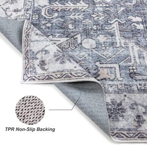 Tappetino per porta della lavanderia con <span class=keywords><strong>tappeto</strong></span> stampato 3d tappetini da cucina Vintage <span class=keywords><strong>grigio</strong></span> lavabili in lavatrice tappetini da cucina personalizzati Boho antiscivolo per corridoio - Product Image 3