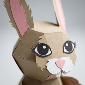<b>Paper</b> Rabbit Gift Box DIY Animal <b>Paper</b> Model Cute Present Packaging for Easter Party Favors - Product Image 5