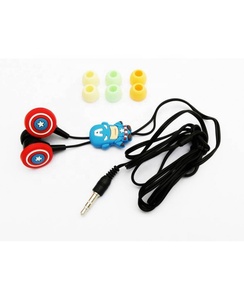 Auricolari <span class=keywords><strong>Marvel</strong></span> Avengers <span class=keywords><strong>Iron</strong></span> <span class=keywords><strong>Man</strong></span>/Captain America con Filo da 3,5mm, Cuffie Cartoon - Product Image 1