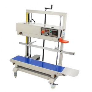 Machine de scellage verticale automatique continue en acier inoxydable pour grandes pochettes, emballage alimentaire, film plastique et feuille d'aluminium - Product Image 1