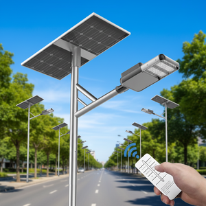 Lampadaire Solaire <span class=keywords><strong>LED</strong></span> 30W 40W LiFePO4 IP66 Tout-en-un Semi-intégré avec Contrôle IoT Intelligent et Capteur Micro-ondes – Meilleures Ventes - Product Image 2