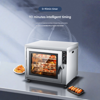Four à micro-ondes électrique avec fonctions grill et cuisson pour rôtir rapidement le poulet, usage commercial pour boulangerie