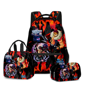 Mochila 3D de Dibujos Animados, Lonchera y Estuche para Lápices, Juego de Tres Piezas para Estudiantes de Primaria y Secundaria, <span class=keywords><strong>ROBLOX</strong></span> Blox Fruits - Product Image 4