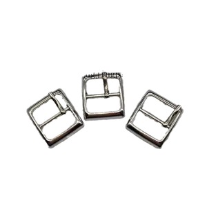 Hebilla de barra de aleación de zinc de 1.5cmx1.6cm, duradera, para zapatos, ropa, bolsos, accesorios de ferretería - Product Image 3