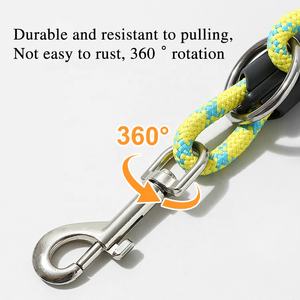 Laisse pour chien multifonctionnelle 2025 en polyester/nylon, ceinture de taille, bandoulière mains libres, dégagement rapide, sécurité automobile, réfléchissante double face - Product Image 4