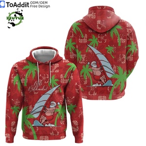Sweat à capuche pour homme Aloha Hawaii Mele Kalikimaka avec motif drôle d'impression du <span class=keywords><strong>Père</strong></span> <span class=keywords><strong>Noël</strong></span> Cadeau <span class=keywords><strong>de</strong></span> <span class=keywords><strong>Noël</strong></span> personnalisé ODM - Product Image 5