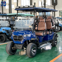 Voiturette de golf électrique 6 places CAMP, 72 volts, moteur 5KW, certifiée CE, chariot utilitaire pour parcours de golf, hôtel, villa - Vente chaude