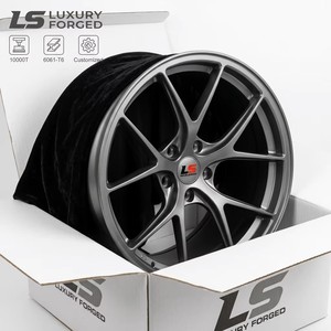 Jantes en alliage sport de style maille argentée premium 17 18 19 pouces pour Golf GTI Atlas Arteon 5x112, jantes de performance concaves profondes pour la course - Product Image 6
