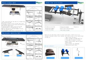 Hướng dẫn sử dụng sau nghiêng bàn phẫu thuật thủy lực bàn điều hành cơ khí bệnh viện bảng - Product Image 5