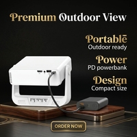 Projecteur intelligent portable C880, Android 720P, mini projecteur vidéo LCD, mise au point électrique, projecteur de cinéma maison, 200 lumens ANSI