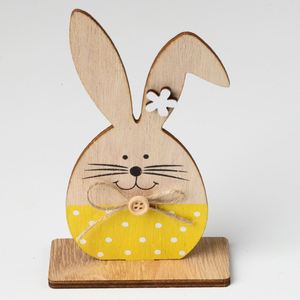 Manufacture Wooden <b>Easter</b> <b>Ornament</b> Decorations Creative Rabbit Design for Desktop Home Decor Dropshipping - Product Image 2