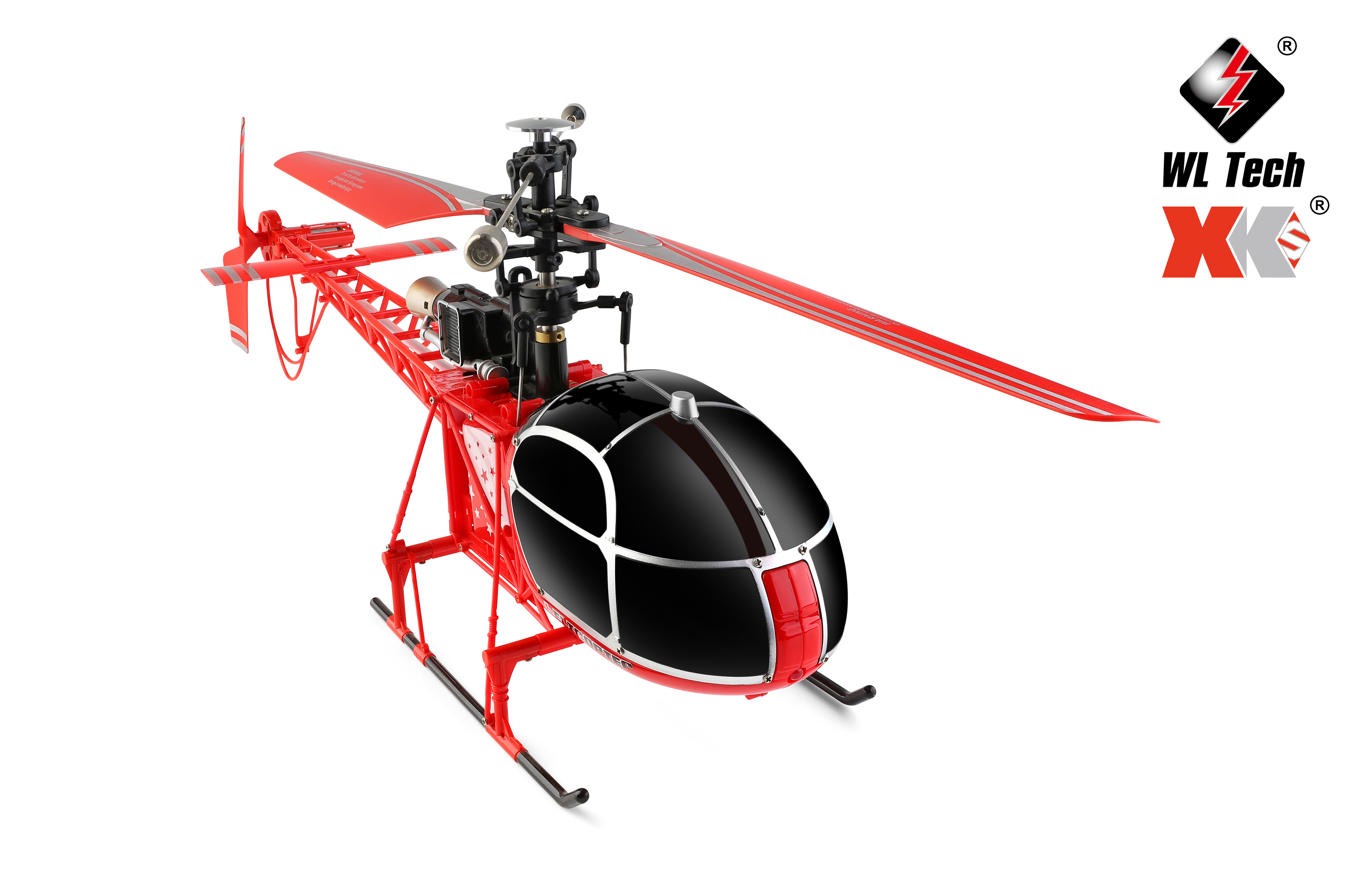 Wltoys XK V915-A RC Helicopter RTF - 2.4G 4CH Outdoor Drone for