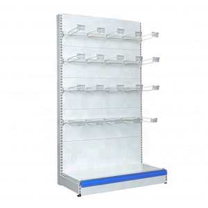 Tùy Chỉnh Duy Nhất Hai Mặt Siêu Thị Kệ Tường Kệ Treo Móc Hiển Thị Kệ Giá Gondola Kệ Kim Loại Hiển Thị Giá - Product Image 1