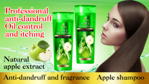 <span class=keywords><strong>Shampooing</strong></span> à la pomme ROUSHUN Réparation Totale Nettoyage en Profondeur Anti-Pelliculaire Contrôle du Sébum Cheveux Lisses 400ml - Product Image 2
