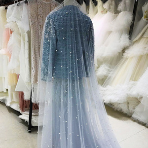 Nouvelle cathédrale longue queue <span class=keywords><strong>mariée</strong></span> voile de mariage mantille voile pour église catholique perle lâche ongles doux fil 3m voiles de <span class=keywords><strong>mariée</strong></span> - Product Image 4