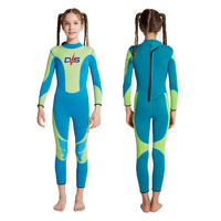 DIVESTAR Grosir Wetsuit Anak 3mm 5mm Neoprena Tahan Panas Fullbody untuk Diving Surfing Berenang dengan Ritsleting Belakang Unisex