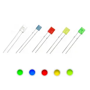 F3 düz fiş led kırmızı yeşil mavi ışık led yuvarlak kafa kısa uzun pin LED 3mm plug-in ampul