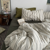 Parure de lit tendance en coton imprimé 100% 400TC, écologique, motif géométrique moderne, luxe, vente en gros, OEM, marque privée