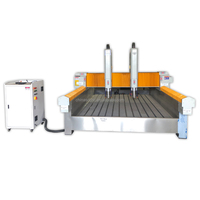 Machine de gravure sur pierre JK-2030 à double tête, moteur servo, haute qualité, longueur de coupe maximale 3000 mm, granit, marbre, AC380V 5.5kw