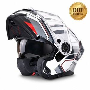 <span class=keywords><strong>Casque</strong></span> de moto modulaire rabattable homologué DOT, en ABS, double visière, intégral, pour <span class=keywords><strong>scooter</strong></span>, avec fixation rapide pour homme et femme - Product Image 1