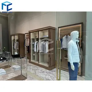 Store Inner Clothing Shop Design And Making Cloth Kiosks Mall Men Clothing Display Furniture For Menswear Shop