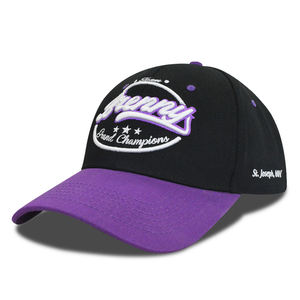 <b>Black</b> Purple <b>Baseball</b> <b>Cap</b> Curved Brim Custom Logo Ready Unisex Twill Embroidery Printing Sporty Casual - Product Image 2