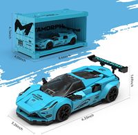 PB PB8856 2026 Nuevo MOC, Modelo de Auto Deportivo Azul a Escala 1:32, Material ABS, 362 Piezas, Estuche de Exhibición, Juguete Electrónico para Adultos