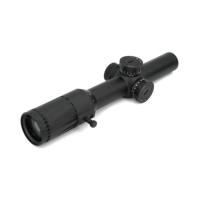 Lunette de visée LPVO 1-6X24mm FFP (Premier Plan Focal) SR1 avec réticule rouge croisé, optique illuminée, lunettes compactes HD avec cache-objectif et levier de réglage