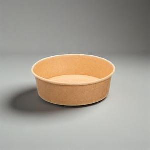 ชามกระดาษคราฟท์แบบใช้แล้วทิ้งชามสลัดโลโก้ออกแบบได้ตามต้องการสำหรับบรรจุภัณฑ์อาหารภาชนะกระดาษสำหรับใส่อาหารกลับบ้าน - Product Image 4