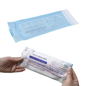 Bolsa de Esterilización de Grado Médico, Papel-Plástico Autosellable, para Instrumentos Dentales, Esterilizada con Óxido de Etileno, Certificación CE - Product Image 1